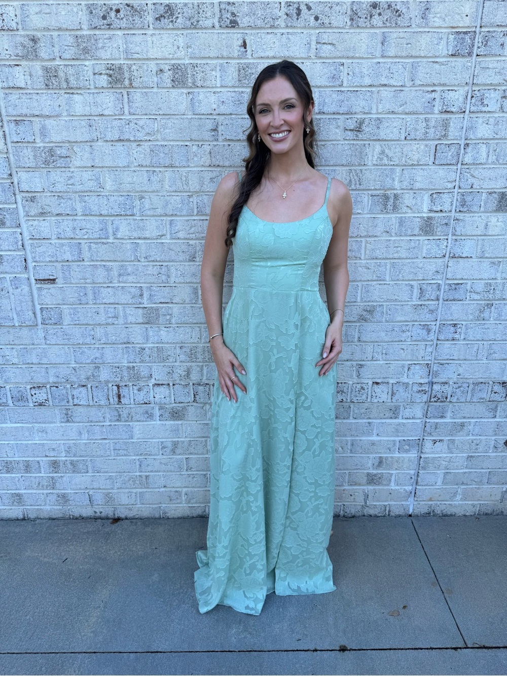 Azazie Moira Dusty Sage Bridesmaid Dress